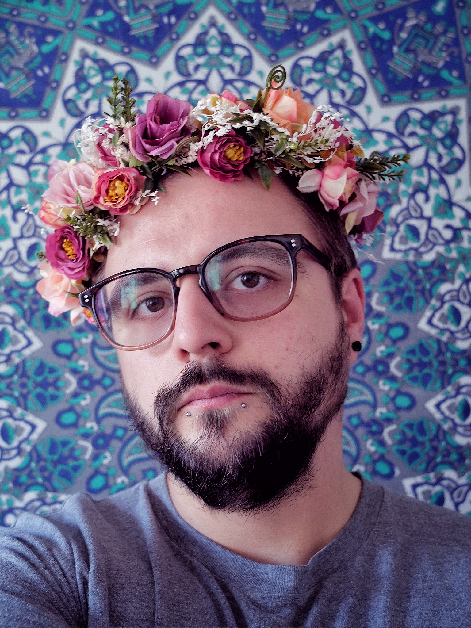 Selfies with flowers